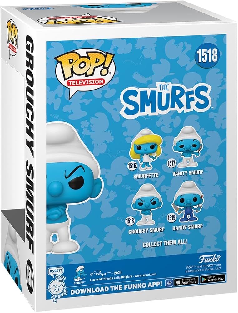 Grouchy Smurf - The Smurfs vinyl figure collectible [Barcode 889698792578] - Main Image 2