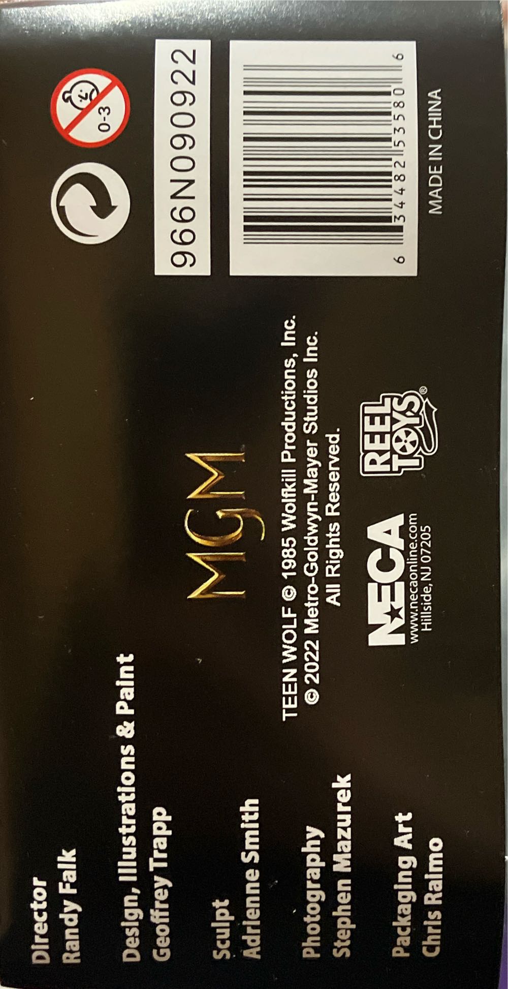 Neca Scott Howard Teen Wolf 6” Neca Toony Terrors Series 7 Teen Wolf Action Reel Wolf: 6” Inch New Michael J Fox Toy Sealed  vinyl figure collectible [Barcode 634482535806] - Main Image 4