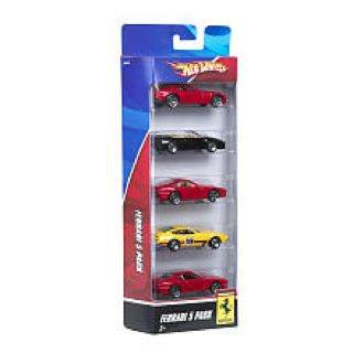 Hot Wheels 5-Pack Collectible Vehicles - Ferrari  lego collectible [Barcode 027084637243] - Main Image 1