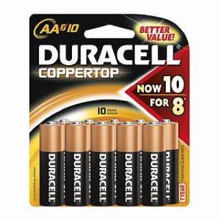 Duracell Alkaline Batteries CoppertopAA10 ea  lego collectible [Barcode 041333048642] - Main Image 1