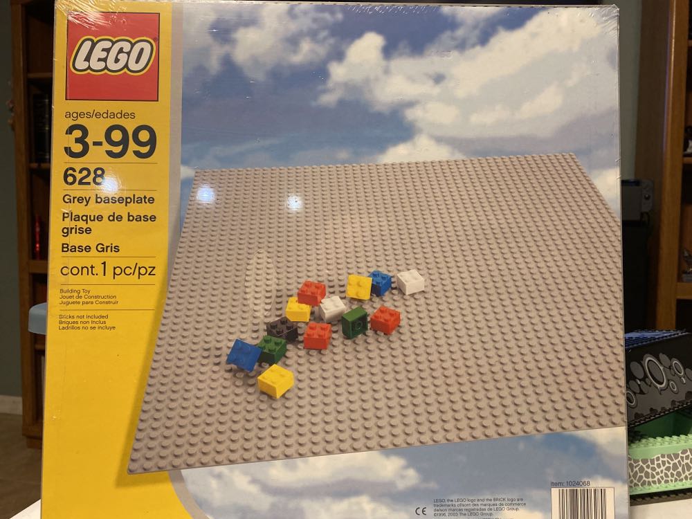 Large Grey Baseplate 48x48 - Basic lego collectible [Barcode 042884006280] - Main Image 2
