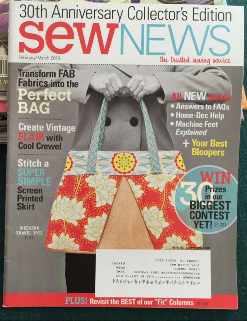 Sew News  (February) magazine collectible - Main Image 1