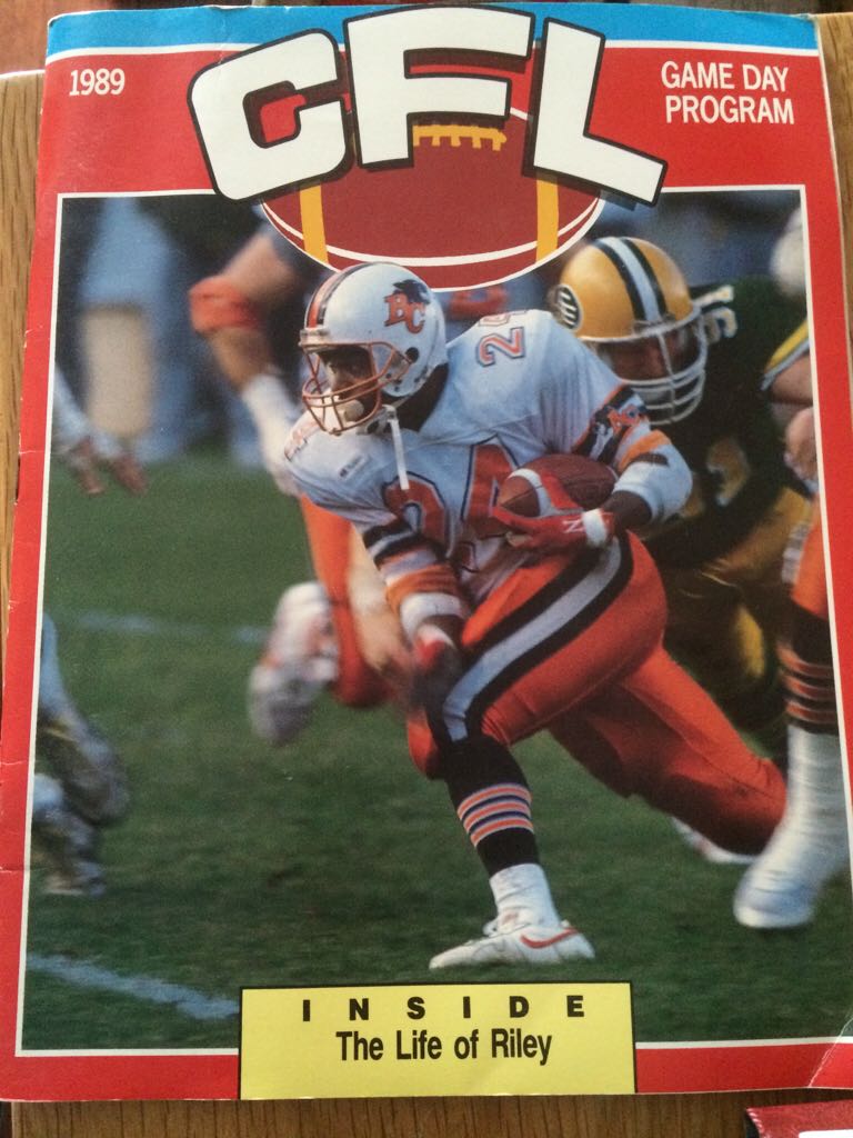Canadian Football League Game Day Programme 1989  magazine collectible - Main Image 1