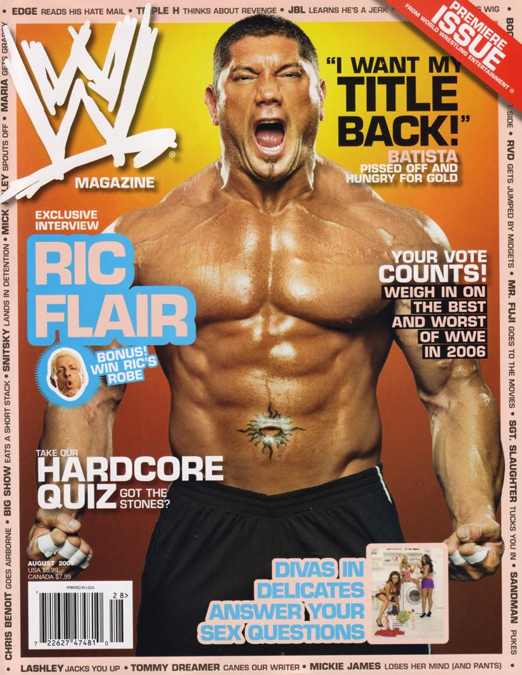 WWE Magazine  (August) magazine collectible - Main Image 1