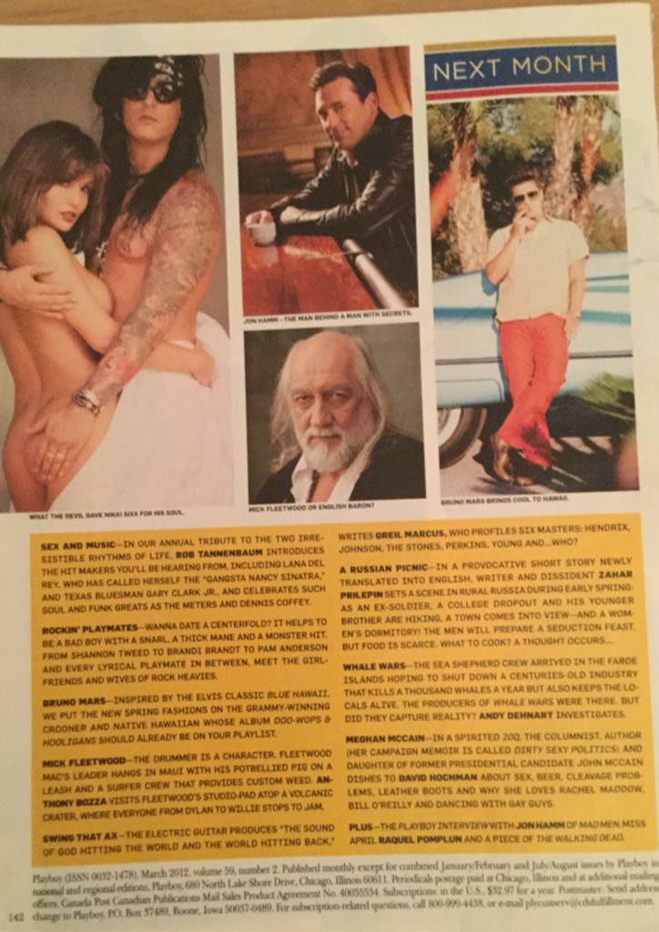 Playboy  (March) magazine collectible - Main Image 2