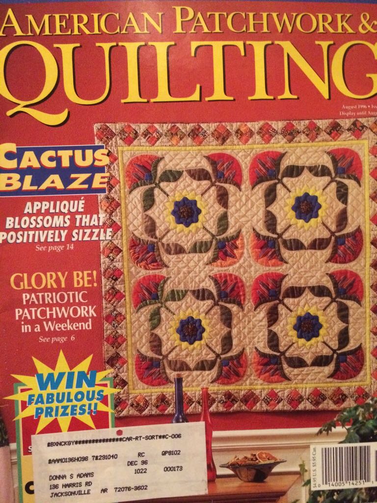 American Patchwork & Quilting  (August) magazine collectible - Main Image 1