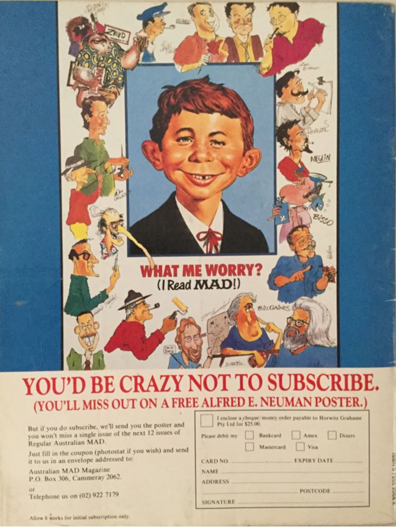 Australian Mad Magazine   (April) magazine collectible - Main Image 2