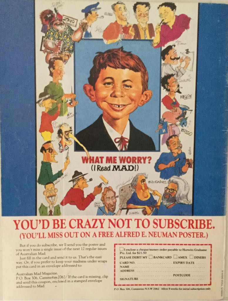 Australian Mad Magazine   (October) magazine collectible - Main Image 2