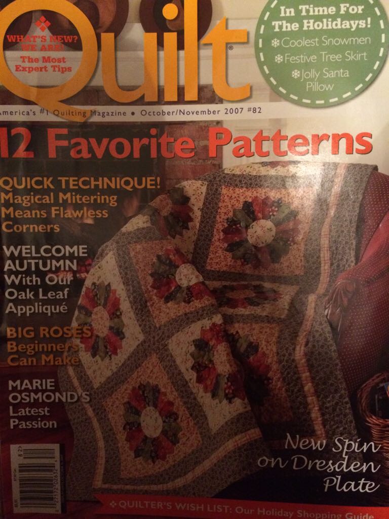 Quilt  (October) magazine collectible - Main Image 1