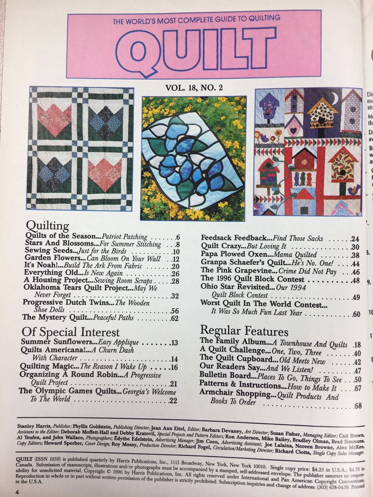 QUILT  magazine collectible - Main Image 2