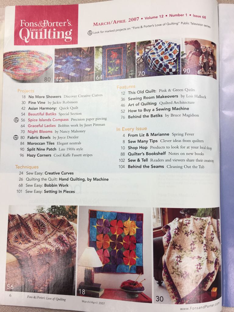 Fons & Porter’s Love Of Quilting  (March) magazine collectible - Main Image 2