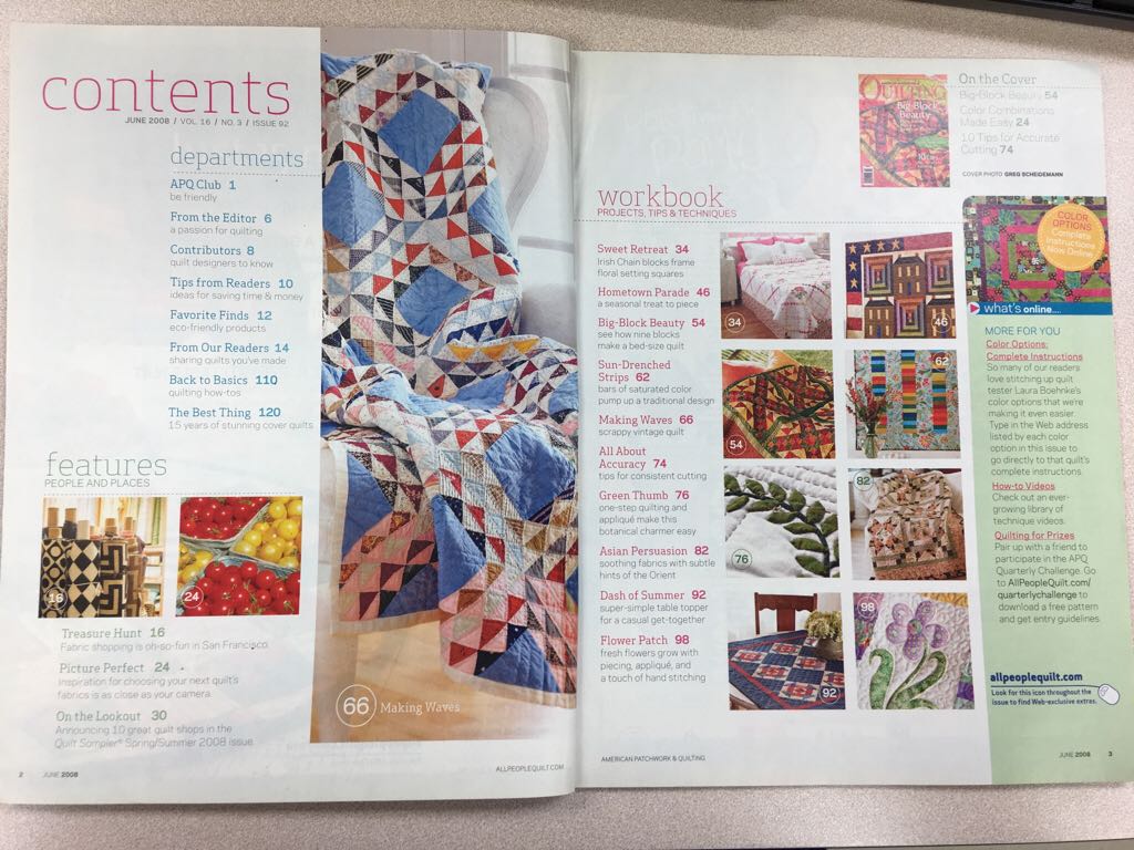 American Patchwork & Quilting  (June) magazine collectible - Main Image 2