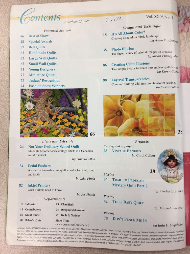 American Quilting  (July) magazine collectible - Main Image 2