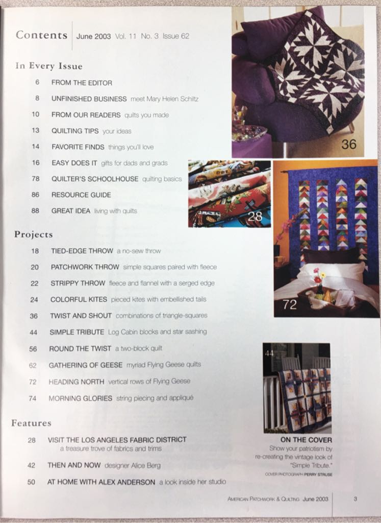 American Patchwork & Quilting  (June) magazine collectible - Main Image 2