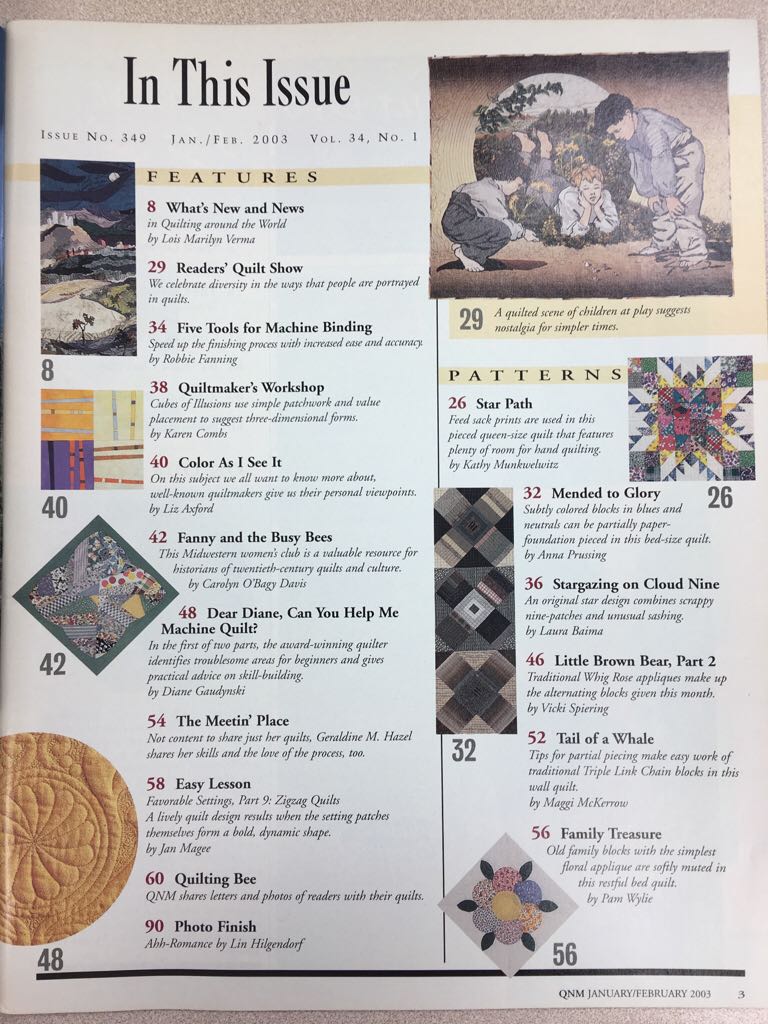 Quilter’s Newsletter Magazine  (January) magazine collectible - Main Image 2