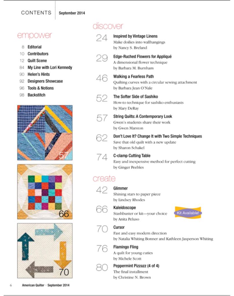 American Quilter  (September) magazine collectible - Main Image 2