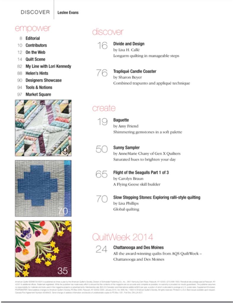 American Quilter  (January) magazine collectible - Main Image 2