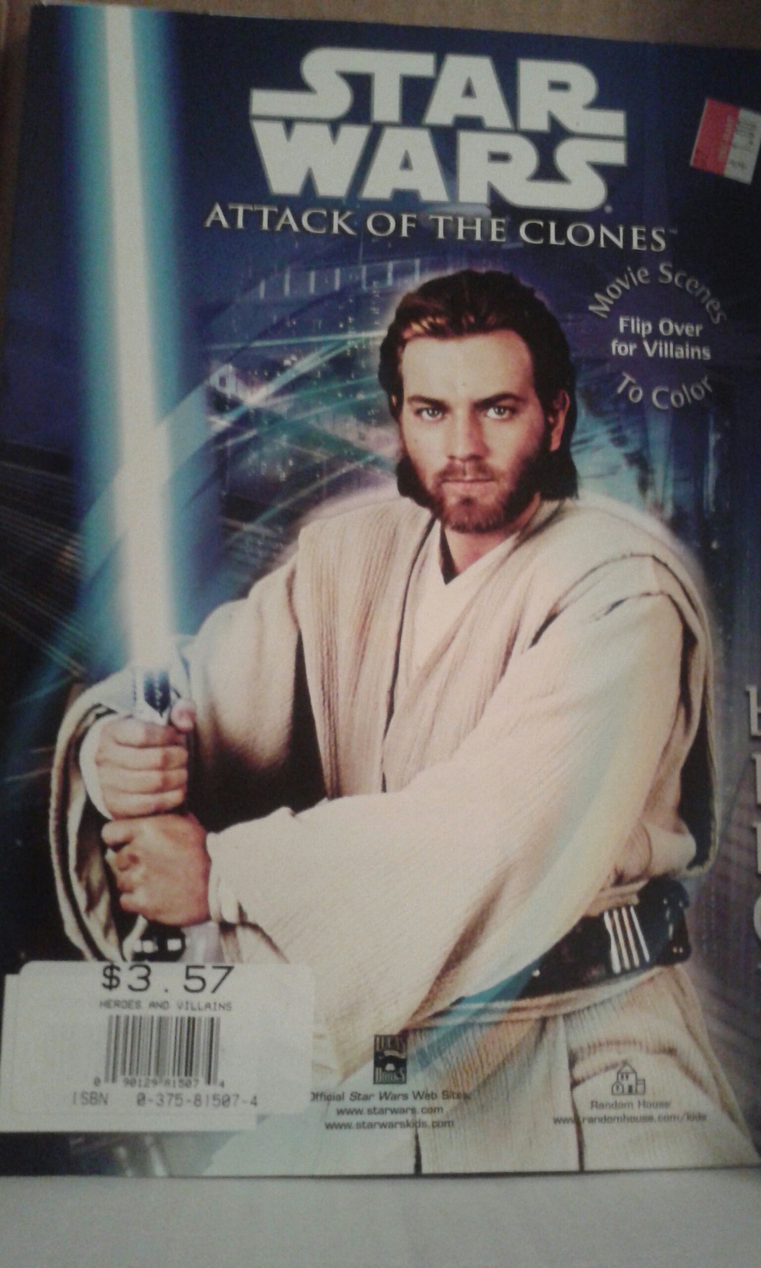 Star Wars Attack of the Clones Movie Scenes Coloring Book  magazine collectible - Main Image 2