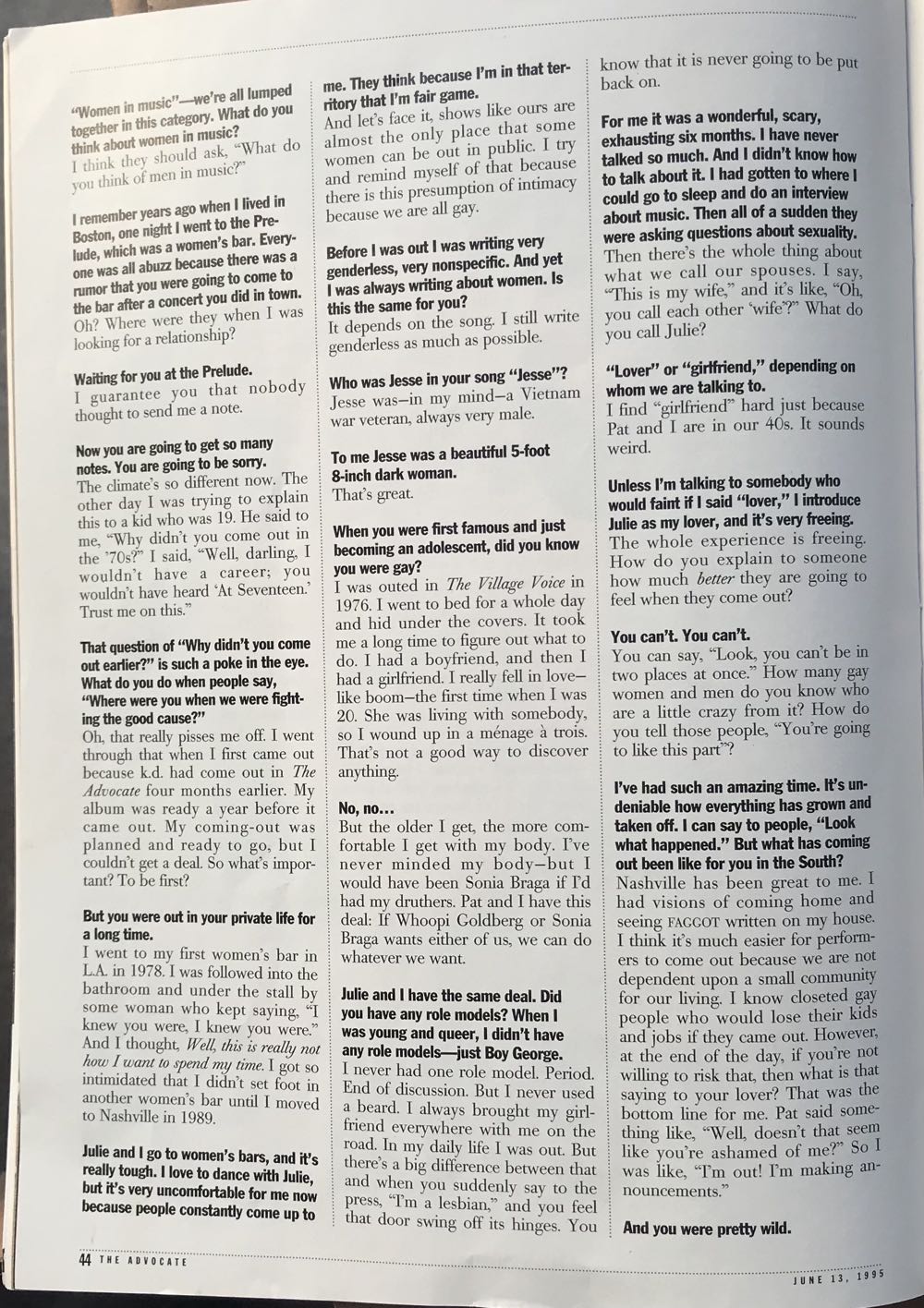 Advocate, The  (June) magazine collectible - Main Image 4