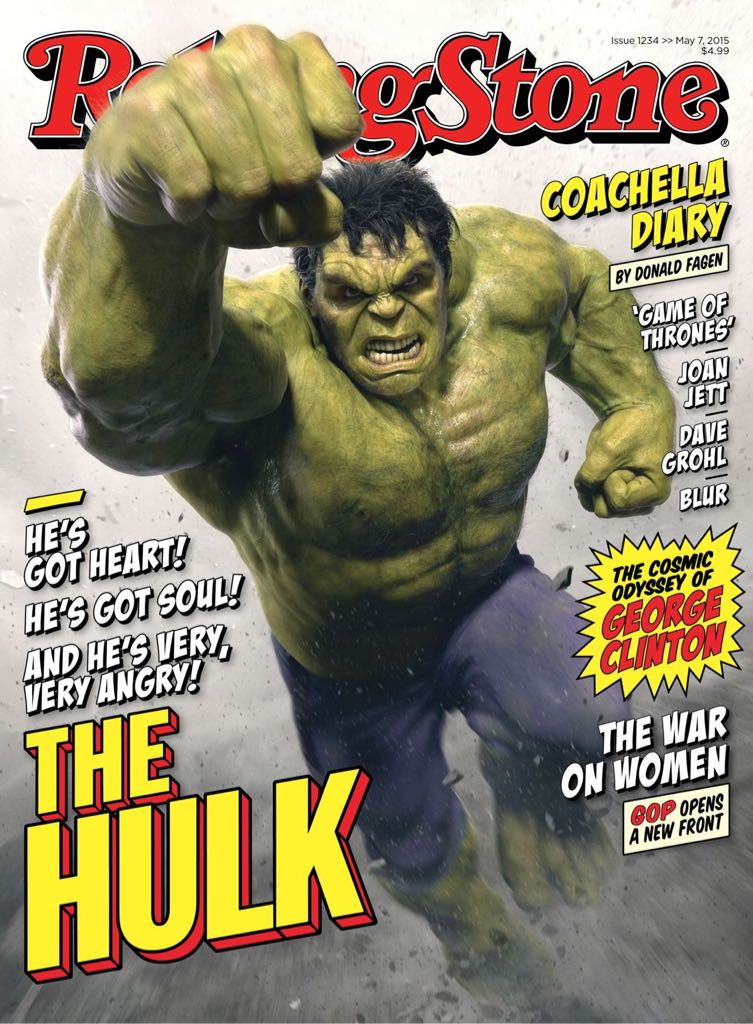 Rolling Stone #1234: The Hulk  (May) magazine collectible - Main Image 1