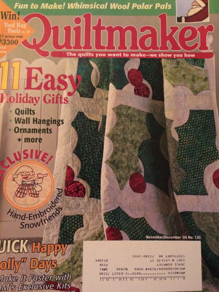 Quiltmaker  (November) magazine collectible - Main Image 1