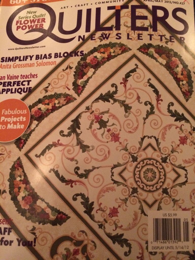 Quilter’s Newsletter   (April) magazine collectible - Main Image 1