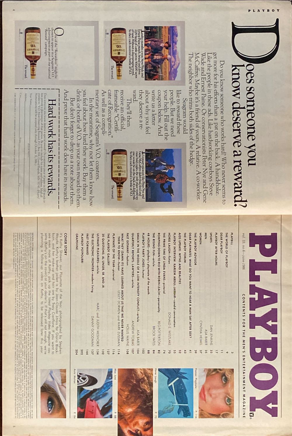 Playboy 1986 - 06 (June) magazine collectible - Main Image 2