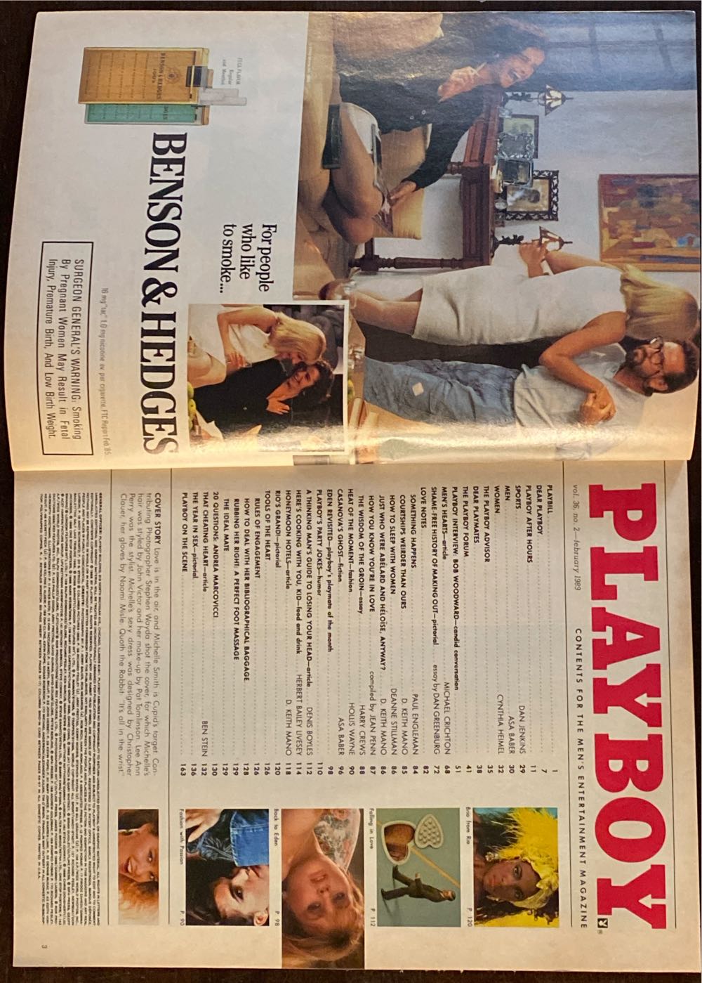 Playboy 1989 - February  (February) magazine collectible - Main Image 2
