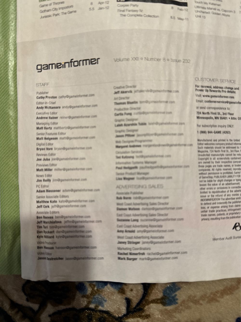 Game Informer 234  (May) magazine collectible - Main Image 3