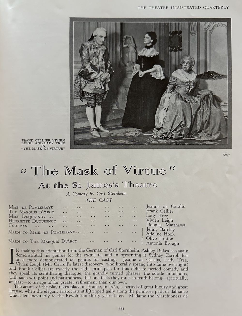The Theatre Illustrated Quarterly  magazine collectible - Main Image 2
