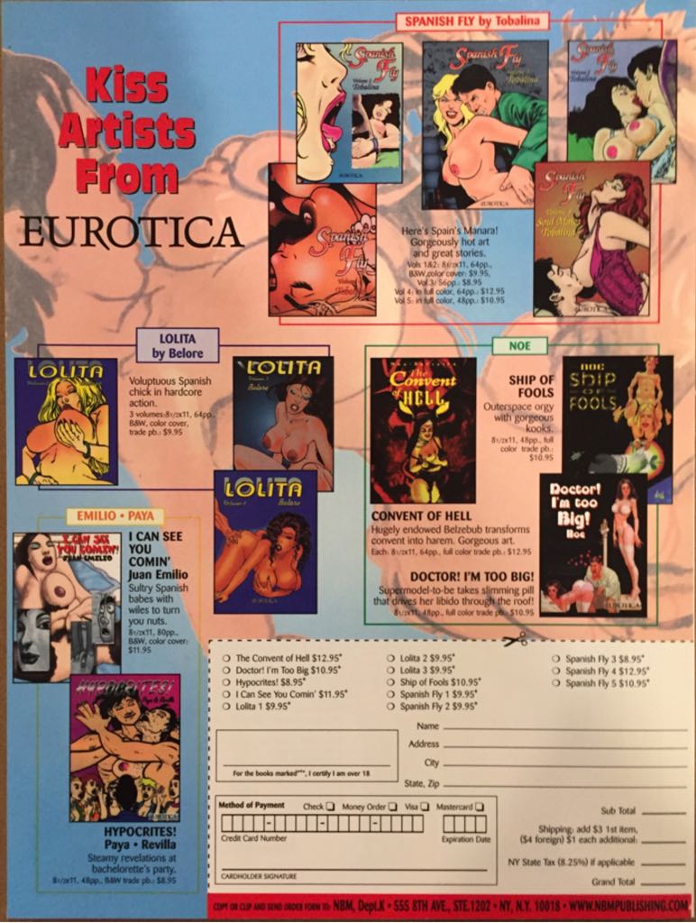 French Kiss Comix  (November) magazine collectible - Main Image 2