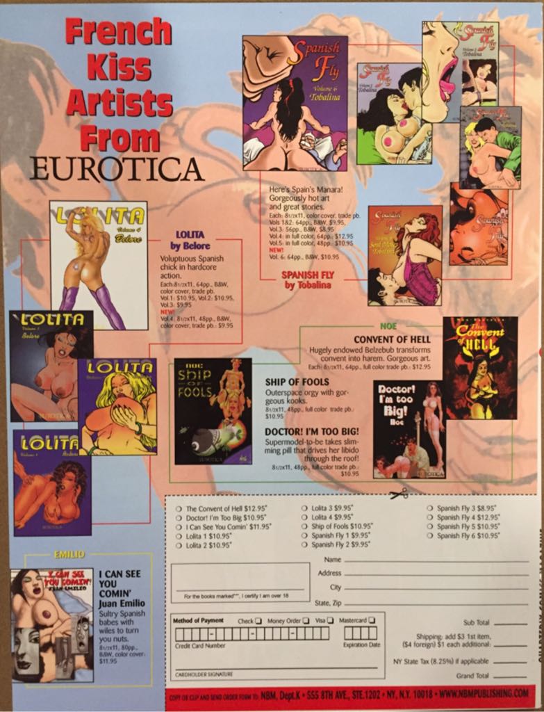 French Kiss Comix  (June) magazine collectible - Main Image 2