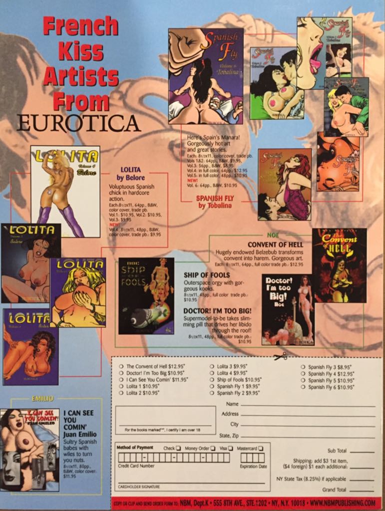 French Kiss Comix #5  (December) magazine collectible - Main Image 2