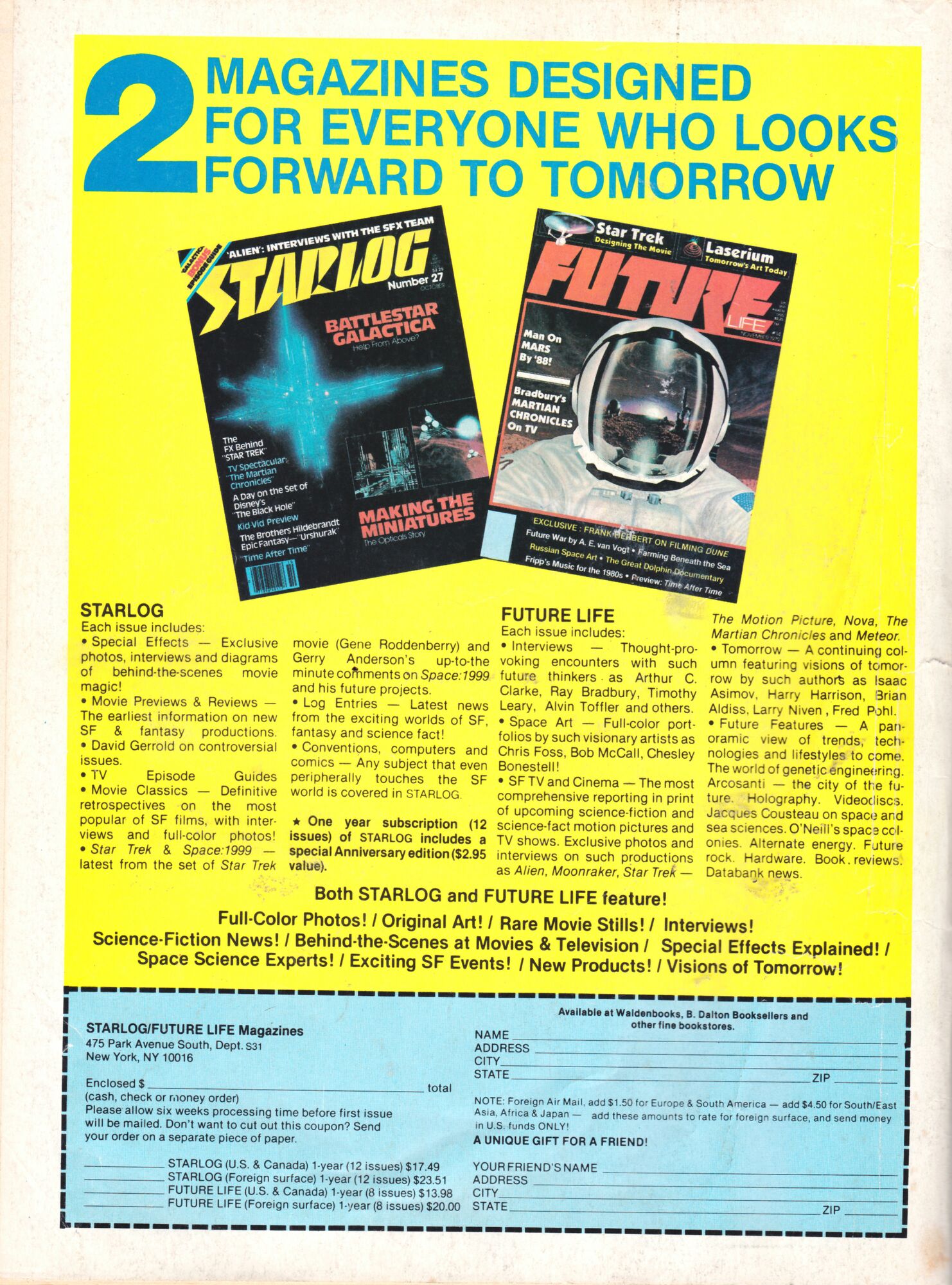 Starlog 031  (February) magazine collectible - Main Image 2