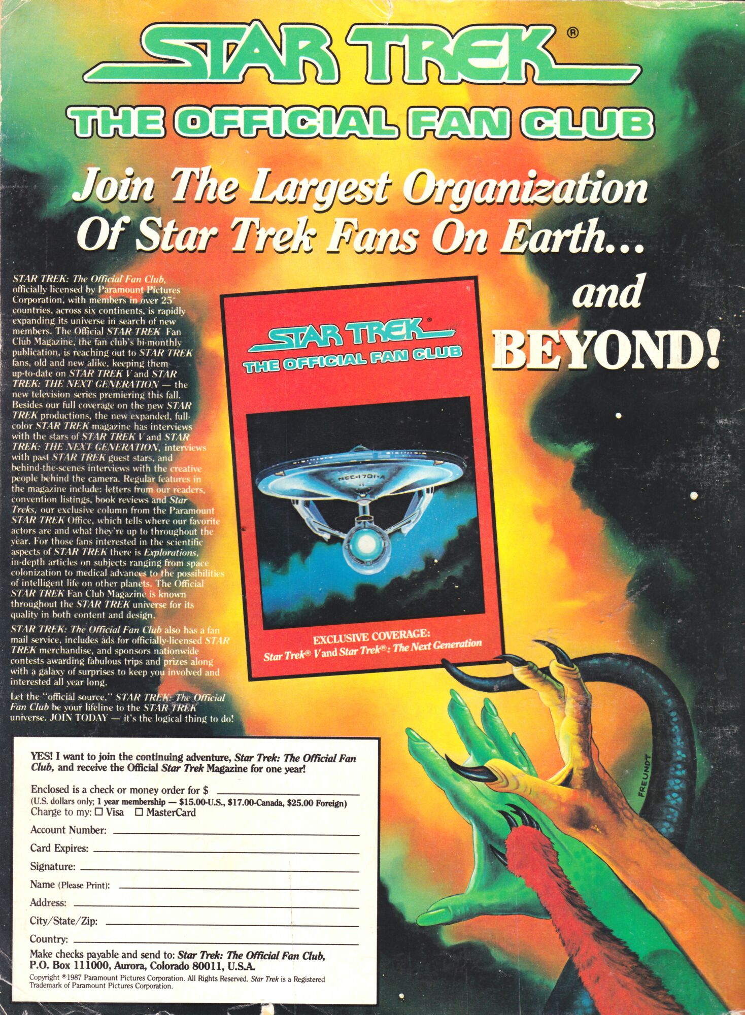 Starlog 124  (November) magazine collectible - Main Image 2