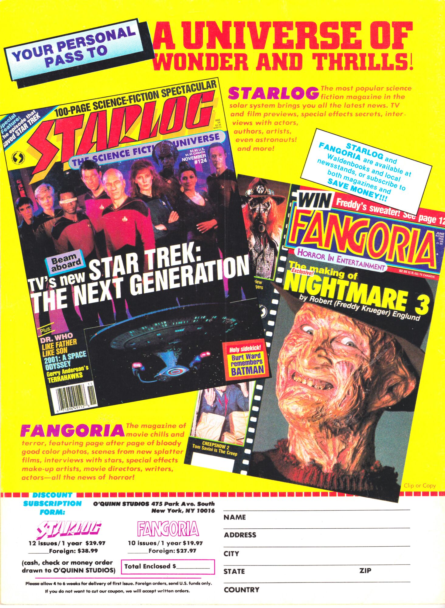 Starlog 129  (April) magazine collectible - Main Image 2
