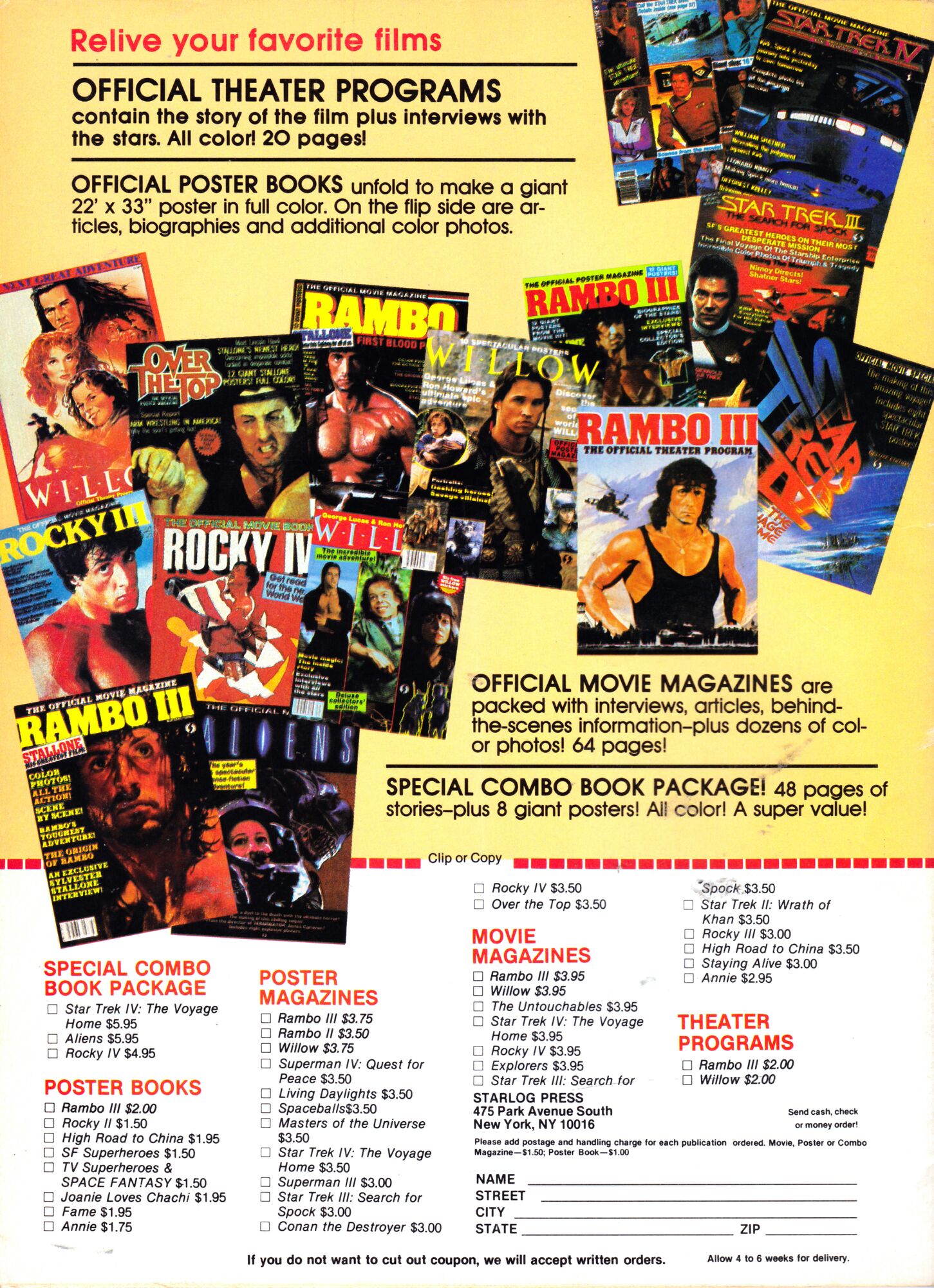 Starlog 134  (September) magazine collectible - Main Image 2