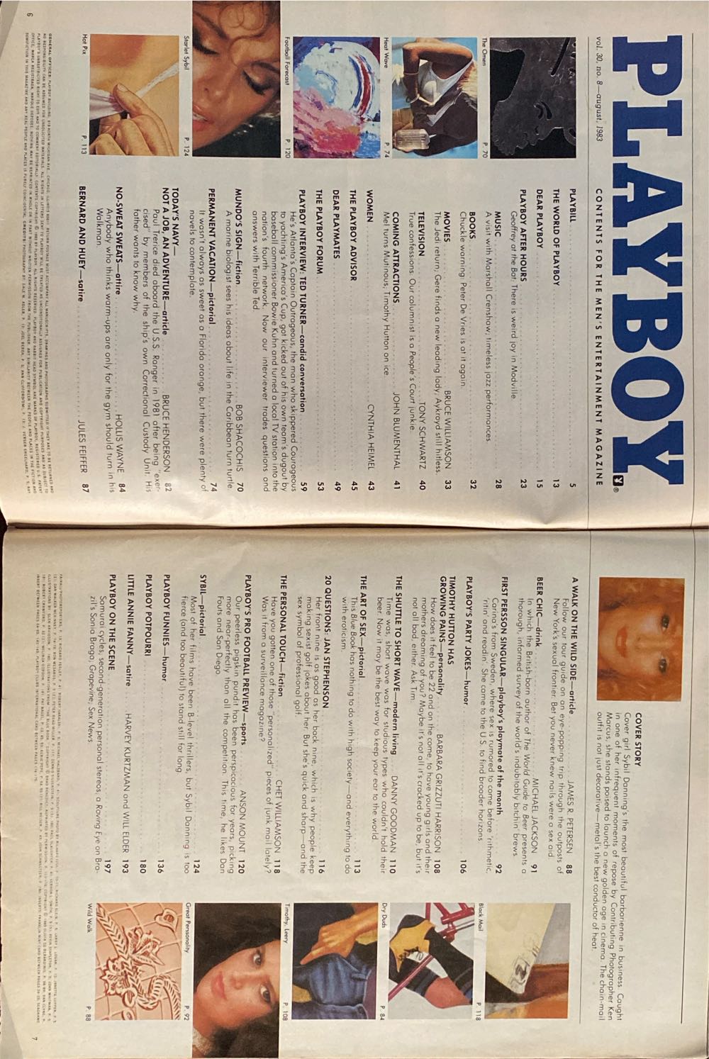 Playboy 1983 - August  (August) magazine collectible - Main Image 2