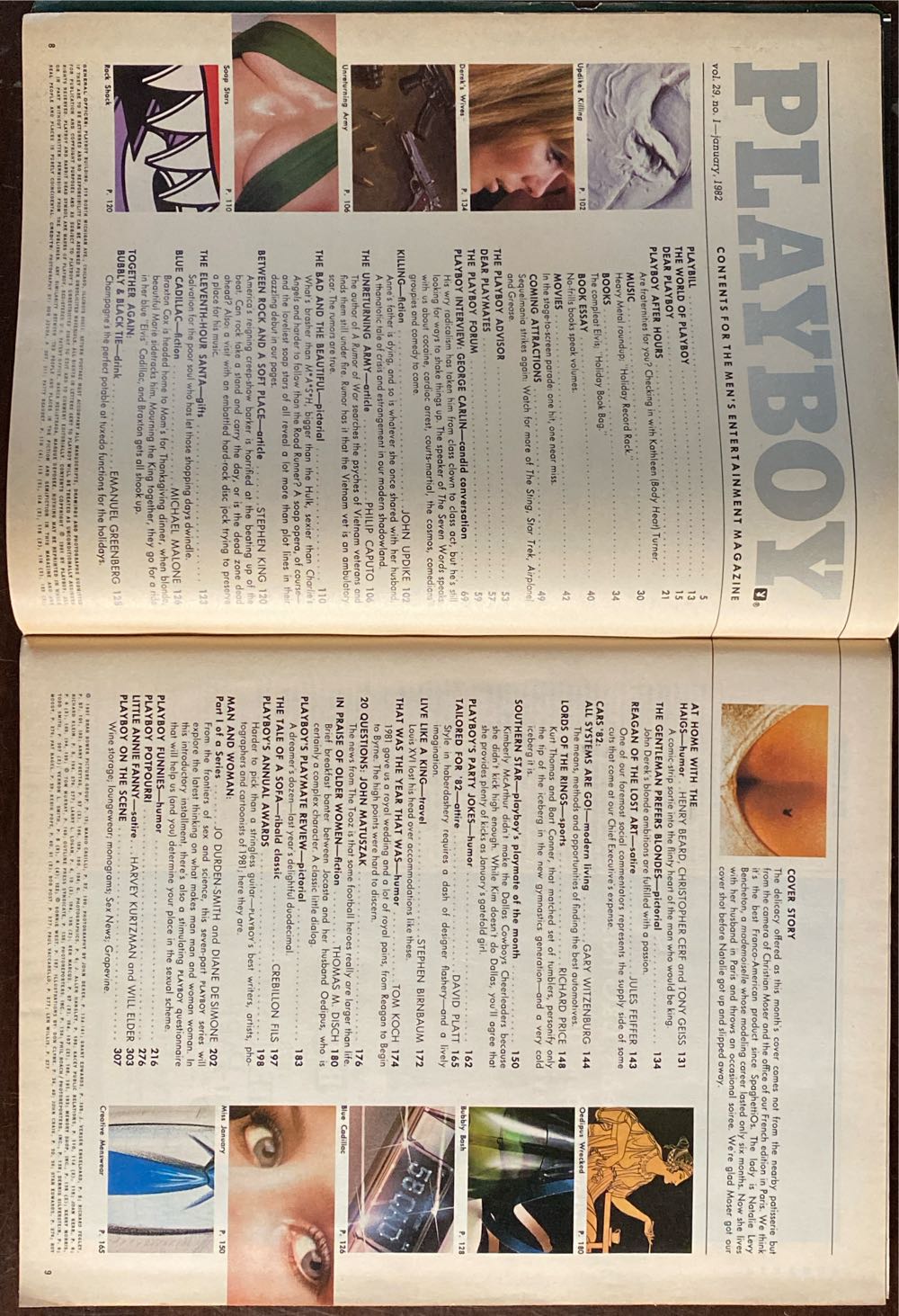 Playboy 1982 - January  (January) magazine collectible - Main Image 2