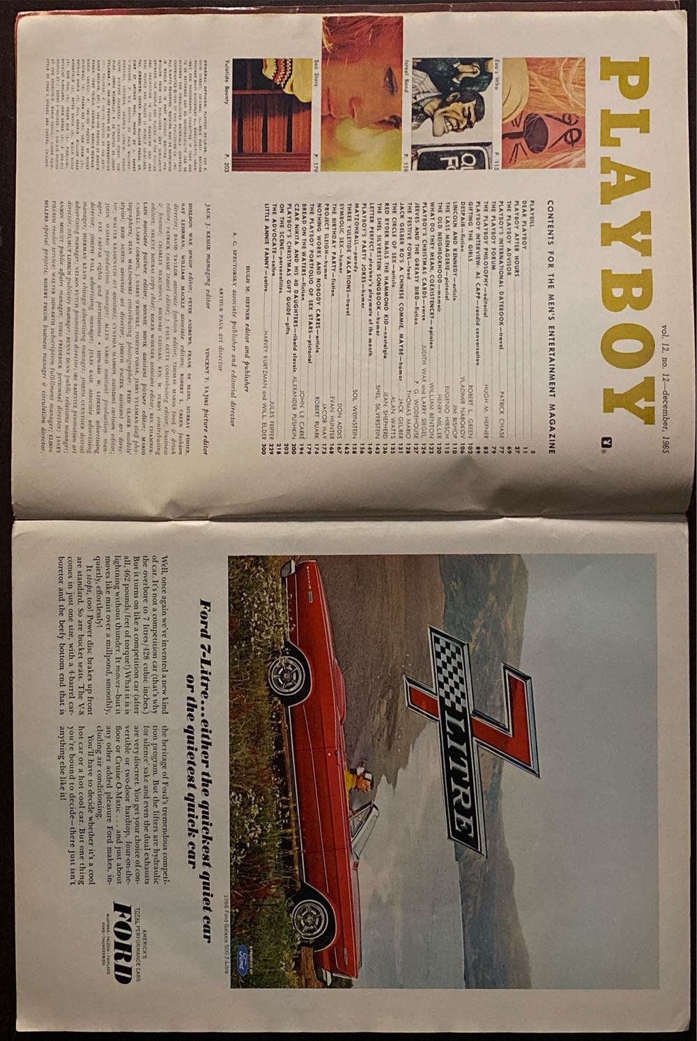 Playboy 1965 - December  (December) magazine collectible - Main Image 3