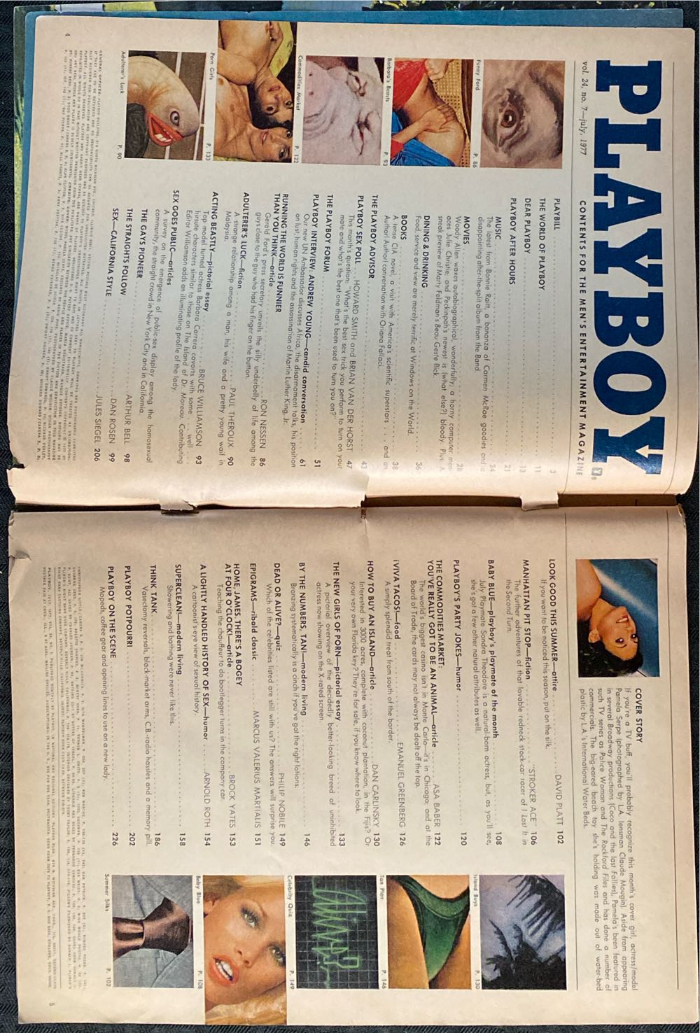 Playboy 1977 - 07  (July) magazine collectible - Main Image 2