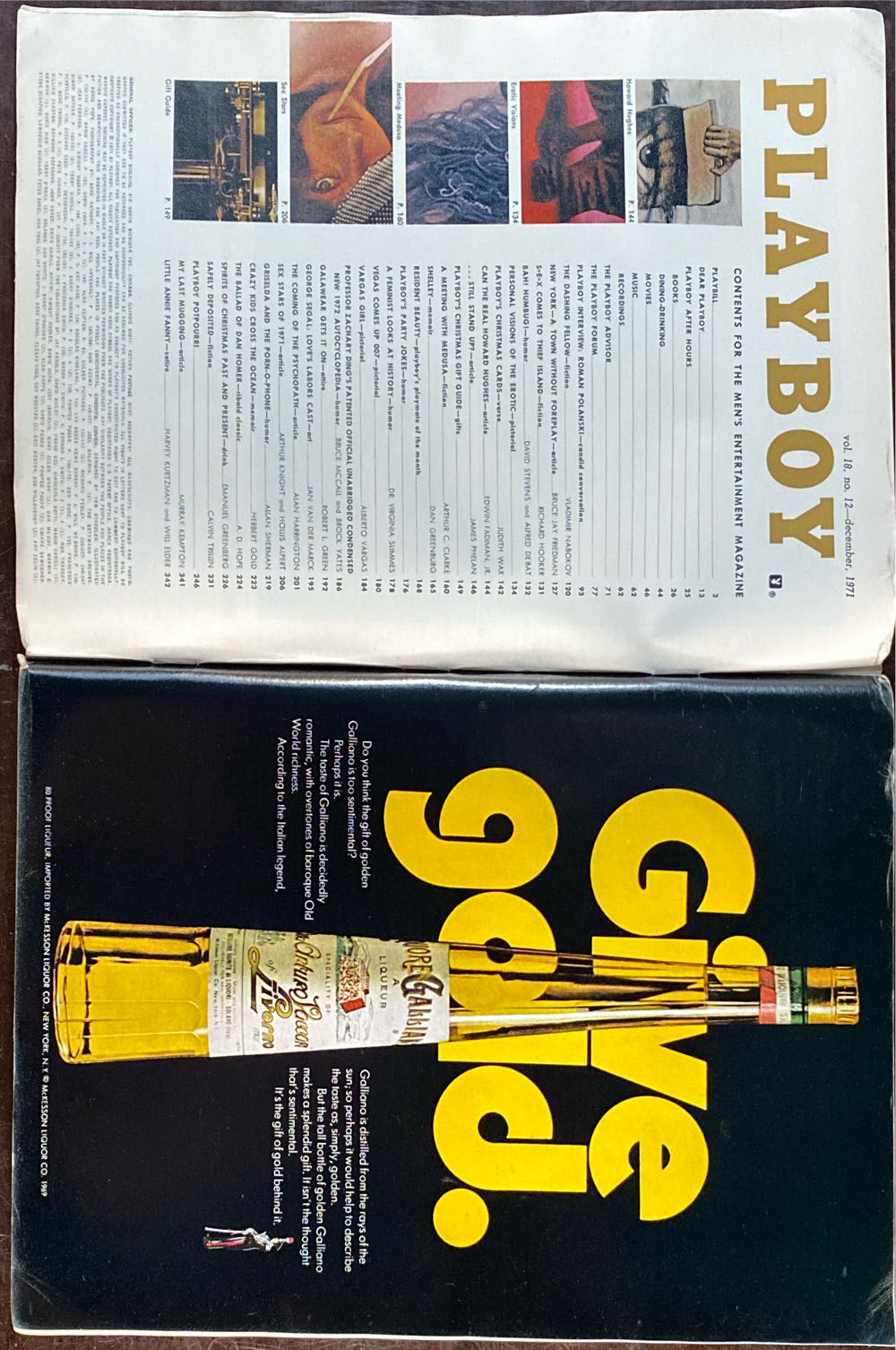 Playboy 1971 - December  (December) magazine collectible - Main Image 2
