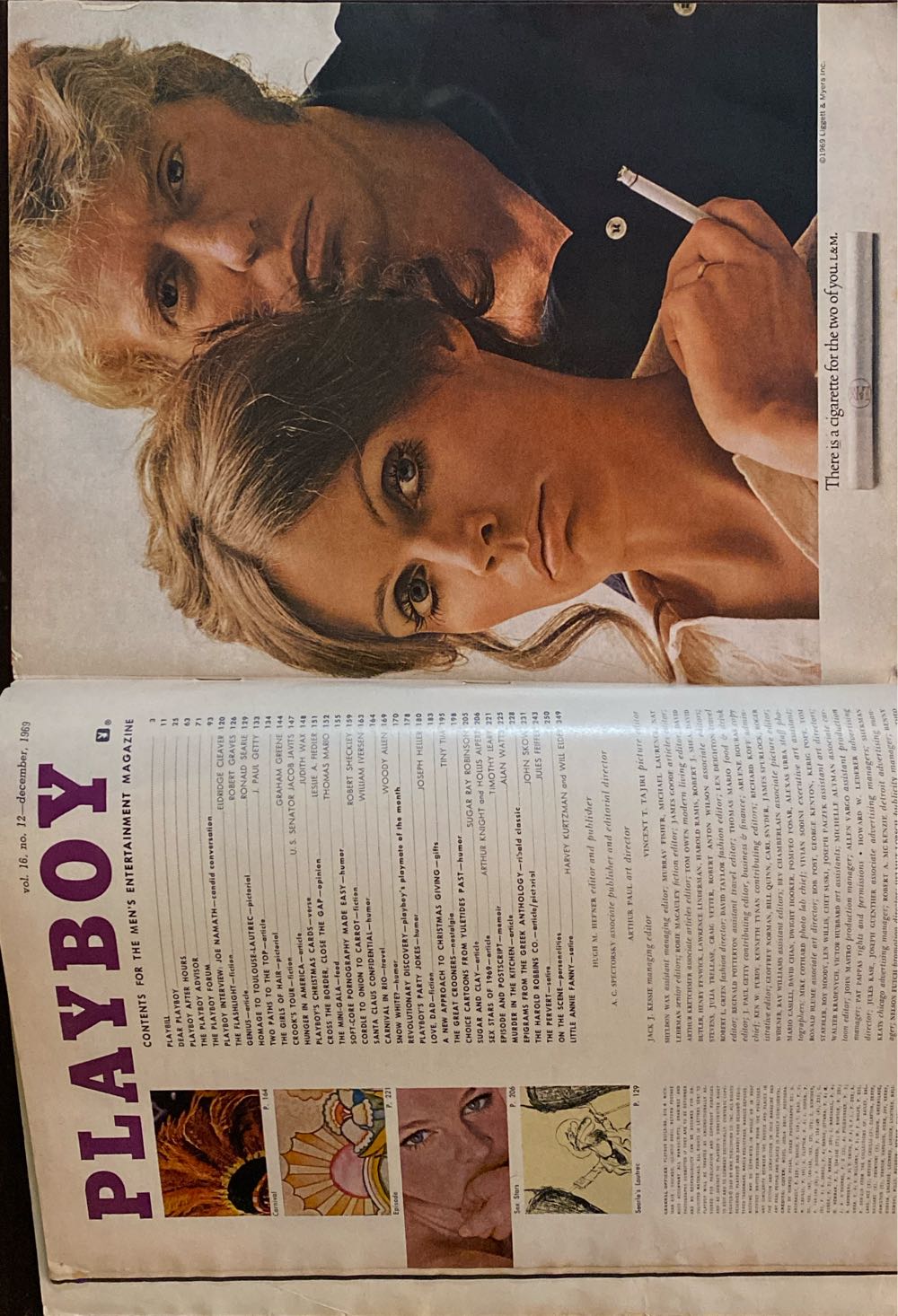 Playboy 1969 - December  (December) magazine collectible - Main Image 2