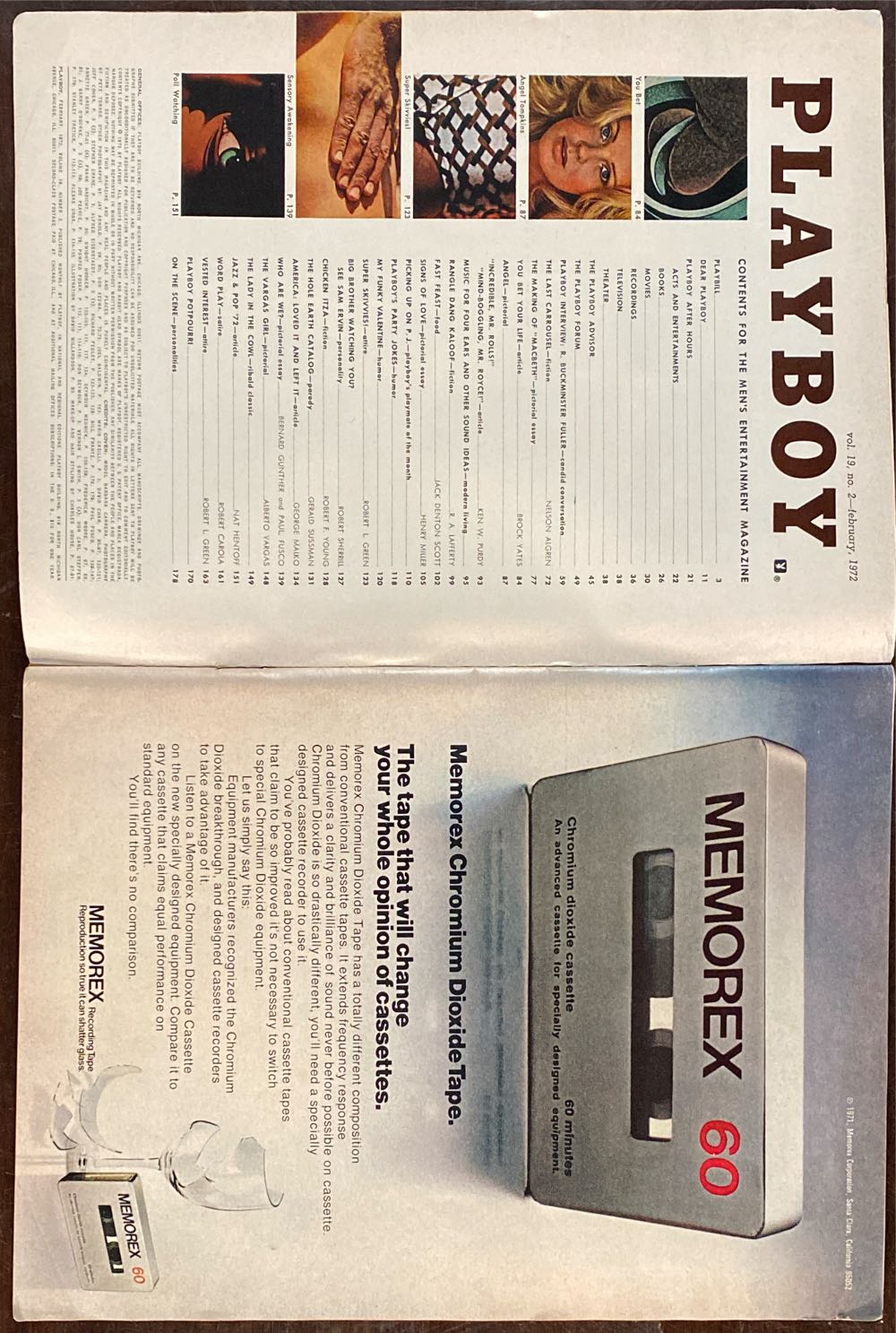 Playboy 1972 - February  (February) magazine collectible - Main Image 2