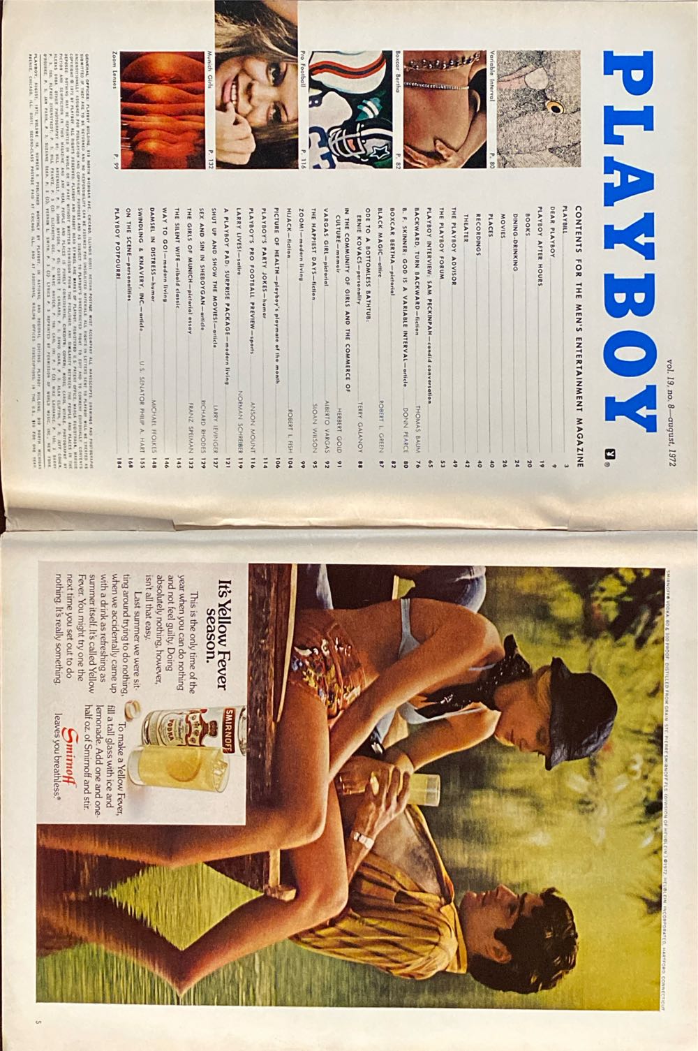 Playboy 1972 - 08  (August) magazine collectible - Main Image 2