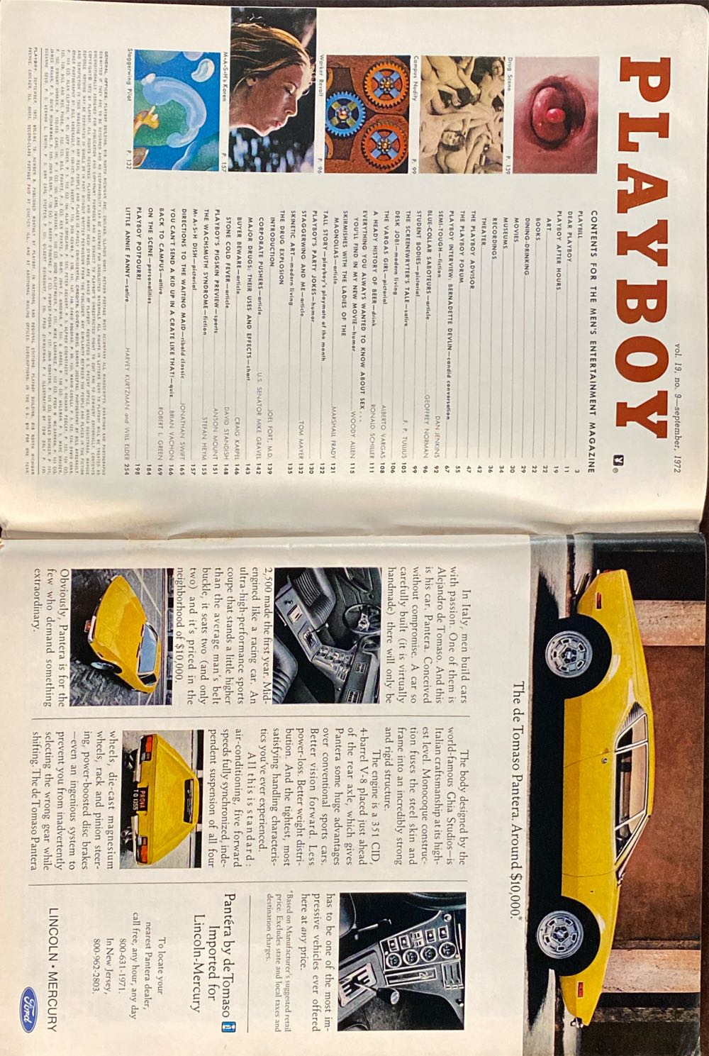 Playboy 1972 - 09  (September) magazine collectible - Main Image 2
