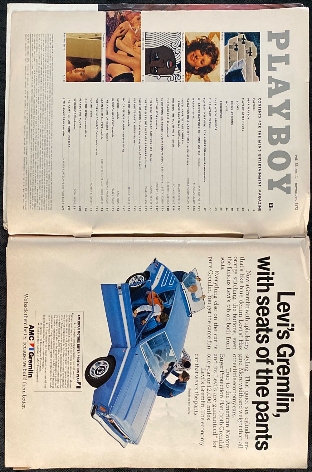 Playboy 1972 - November  (November) magazine collectible - Main Image 3