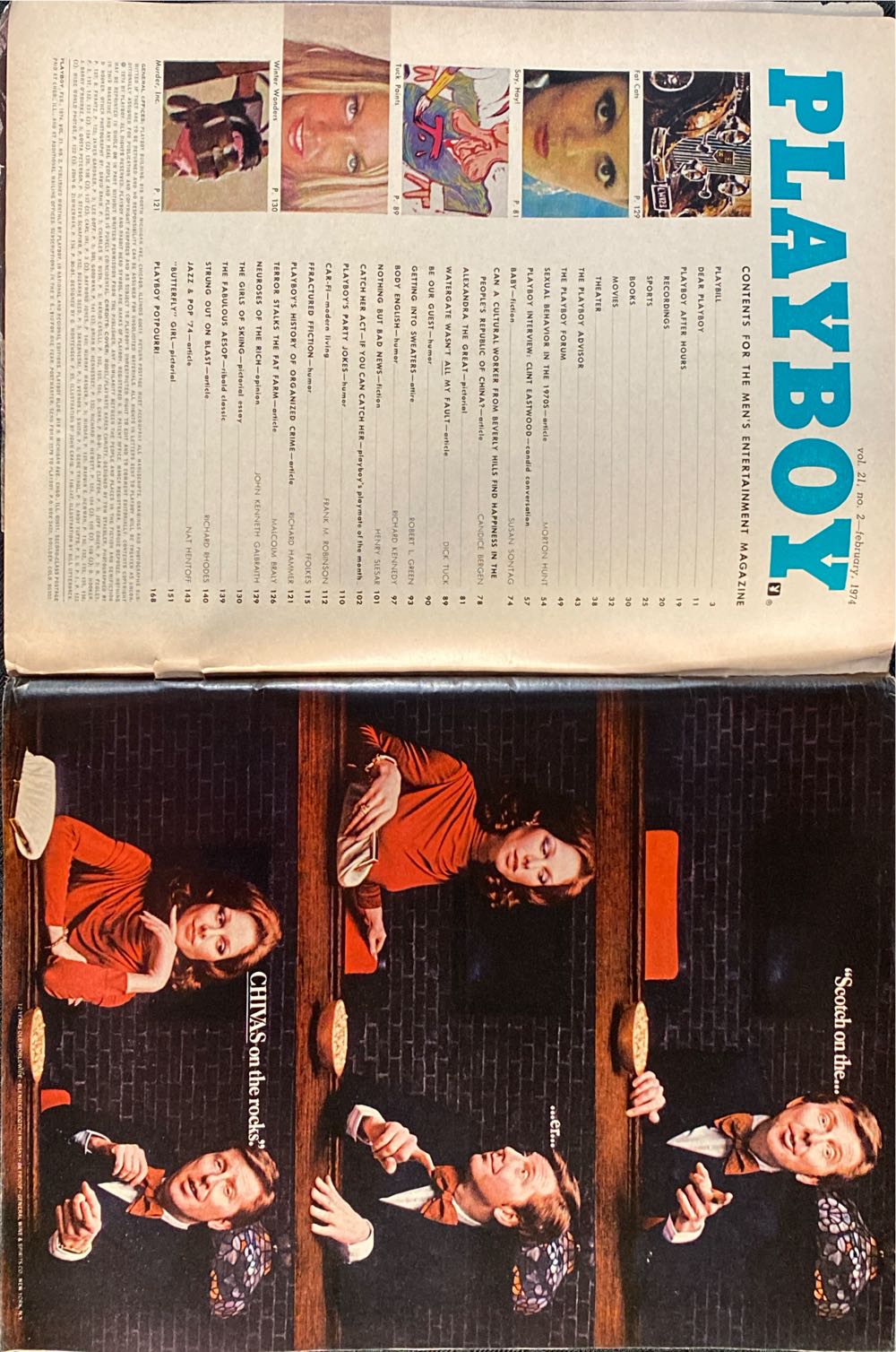 Playboy 1974 - February  (February) magazine collectible - Main Image 2
