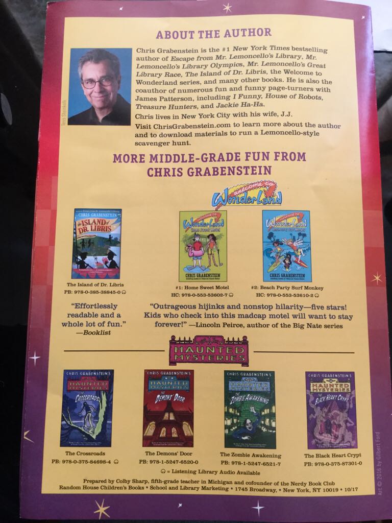 Mr. Lemoncello’s Library Educators’ Guide  magazine collectible - Main Image 2