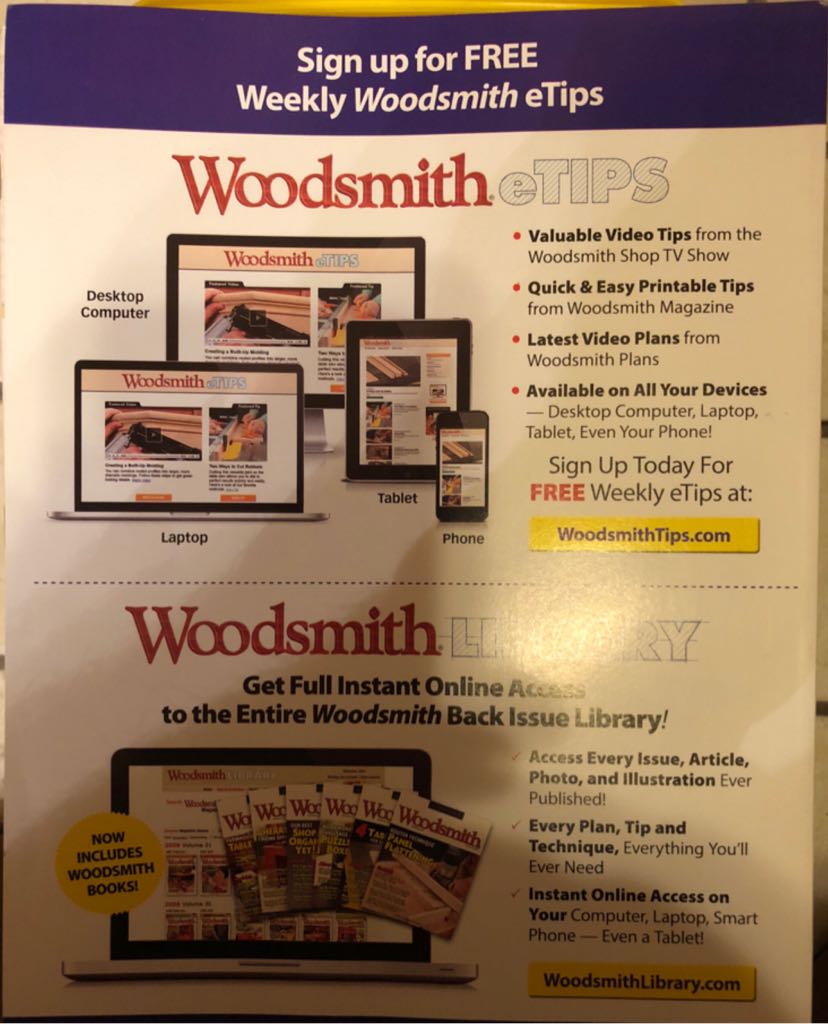 Woodsmith  (May) magazine collectible - Main Image 2